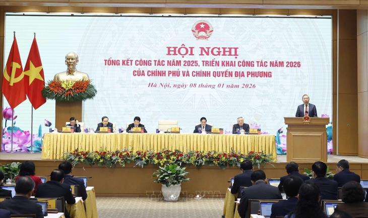 Phát biểu của Tổng Bí thư Tô Lâm tại Hội nghị tổng kết năm 2025, triển khai công tác năm 2026 của Chính phủ và chính quyền địa phương